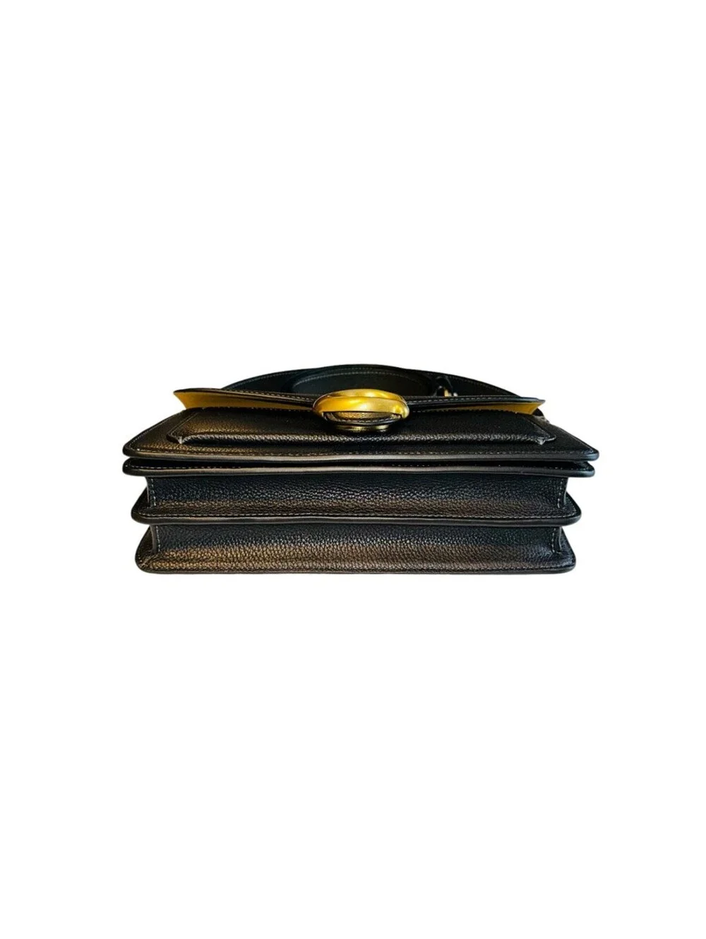 Coach Black Pebbled Leather Tabby 26